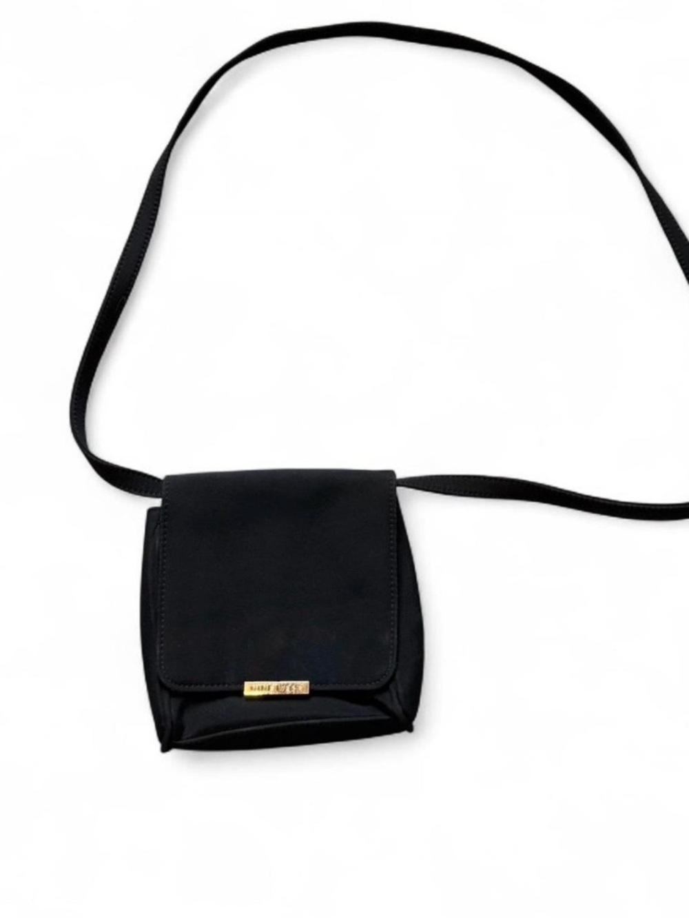 Nine West Black Crossbody Bag with Gold Accent